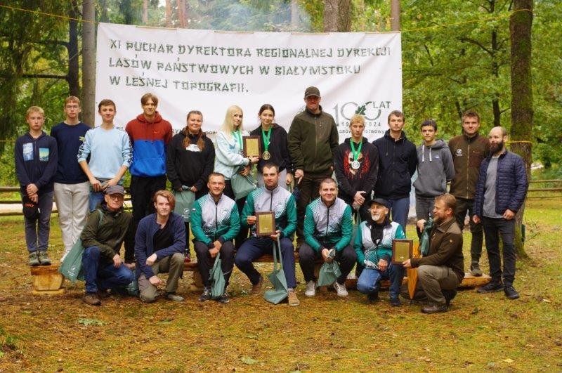 XI Puchar Dyrektora Regionalnej Dyrekcji Lasów Państwowych w Białymstoku w Leśnej Topografii 12.10.2023 r.